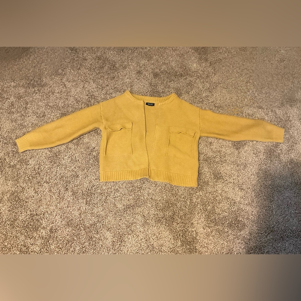 Roolee Mustard Yellow Cardigan